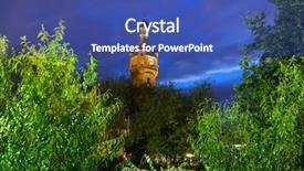  Presentation with history of baltic republics - Beautiful slides featuring lighthouse by the baltic pier backdrop and a ocean colored foreground