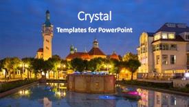  Presentation with dusk - Slides having lighthouse by the baltic pier background and a teal colored foreground