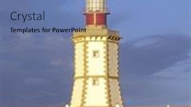  Presentation with lighthouse - Presentation theme having lighthouse-cabo-espichel-portugal background and a teal colored foreground