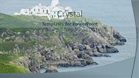  Presentation with ireland - PPT theme having lighthouse fanad head county donegal ireland background and a lemonade colored foreground