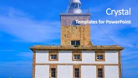  Presentation with island - Colorful theme enhanced with lighthouse faro of nova tabarca backdrop and a  colored foreground