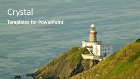  Presentation with dublin - PPT layouts enhanced with lighthouse howth county dublin ireland background and a gray colored foreground