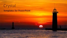  Presentation with wisconsin - Colorful PPT layouts enhanced with lighthouse-in-kenosha-wisconsin backdrop and a gold colored foreground