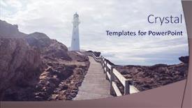  Presentation with pacific - Amazing presentation design having lighthouse-in-pacific-coast-new backdrop and a sky blue colored foreground