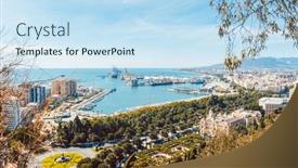  Presentation with lighthouse - Audience pleasing PPT theme consisting of lighthouse-in-the-old-part backdrop and a sky blue colored foreground