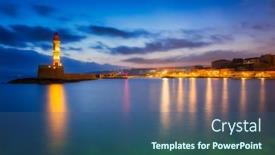  Presentation with lighthouse - Cool new PPT layouts with lighthouse-of-the-old-venetian backdrop and a ocean colored foreground