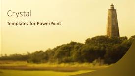  Presentation with north carolina - PPT layouts with lighthouse-on-bald-head-island background and a cream colored foreground
