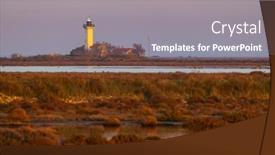  Presentation with naturel - Slide deck featuring lighthouse-phare-de-la-gacholle background and a gray colored foreground