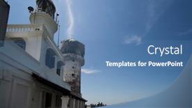  Presentation with lighthouse - Cool new theme with lighthouse backdrop and a teal colored foreground