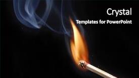  Presentation with lighting - Audience pleasing presentation consisting of lighting a match on black backdrop and a black colored foreground