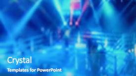  Presentation with concert hall organ - Slide deck featuring lighting in a concert hall background and a teal colored foreground