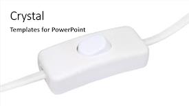  Presentation with paint lighting - Theme with lighting switch under the white background and a white colored foreground