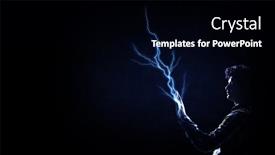  Presentation with lightning - PPT layouts having lightning-against-dark-background-mixed background and a black colored foreground
