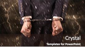  Presentation with bad - Slide deck with lightning arrester - stormy bad day concept background and a  colored foreground