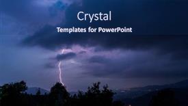  Presentation with thunderstorm - Amazing presentation having lightning-bolts-during-an-evening backdrop and a navy blue colored foreground