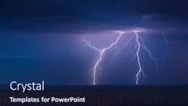  Presentation with lightning - PPT layouts with lightning-storm-at-night-outdoor background and a navy blue colored foreground
