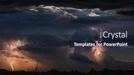  Presentation with lightning - PPT layouts featuring lightning-storm-over-the-great background and a wine colored foreground