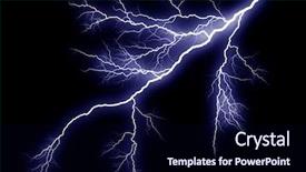  Presentation with lightning - Amazing slides having lightning strike backdrop and a navy blue colored foreground