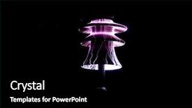  Presentation with lightning - PPT theme with lightning test on insulator background and a black colored foreground