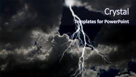  Presentation with energy power - Amazing slides having lightning thunder - pure energy and electricity backdrop and a wine colored foreground