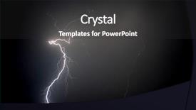  Presentation with vertical - PPT layouts featuring lightning thunder - vertical flashes into sea background and a dark gray colored foreground