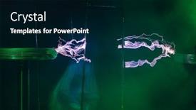  Presentation with tesla circuit - Slide set consisting of lightnings-of-tesla-coil background and a black colored foreground