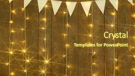  Presentation with triangle - Theme consisting of lights and flags abstract background and a  colored foreground