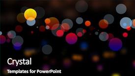  Presentation with light blue dna black - Cool new presentation theme with lights as background on black backdrop and a black colored foreground