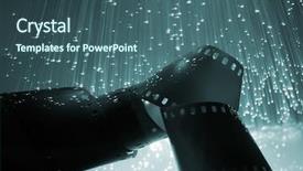  Presentation with fiber optics - Slides featuring lights camera action - fiber optics background with lots background and a ocean colored foreground