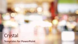  Presentation with airport - Presentation design with lights of duty free shop background and a lemonade colored foreground