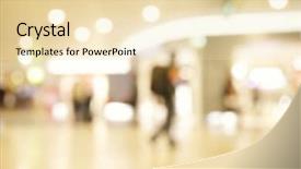  Presentation with airport - Cool new presentation theme with lights of duty free shop backdrop and a lemonade colored foreground