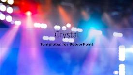 Presentation with night club - PPT theme enhanced with lights-of-night-club-mixed background and a light blue colored foreground