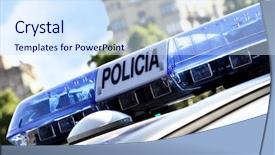  Presentation with police - PPT layouts enhanced with evening dnieper river covered with haze ukraine background and a wine colored foreground