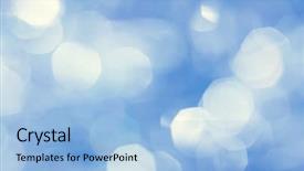  Presentation with sparkling lights - Amazing PPT theme having lights on blue background backdrop and a light blue colored foreground