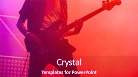  Presentation with colorful music - Cool new slides with lights on summer music festival backdrop and a violet colored foreground