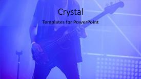  Presentation with colorful music - Beautiful PPT layouts featuring lights on summer music festival backdrop and a  colored foreground