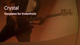  Presentation with stage lights - PPT layouts having lights on summer music festival background and a wine colored foreground