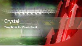  Presentation with light golden lights - PPT theme enhanced with lights transition effect and arrow background and a gray colored foreground