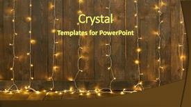  Presentation with dark space - Theme enhanced with lights wall and floor abstract background and a tawny brown colored foreground