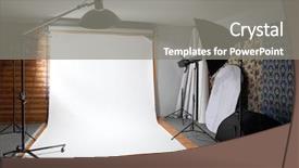  Presentation with studio lights - Colorful theme enhanced with lights backdrop and a gray colored foreground