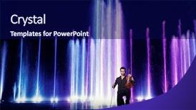  Presentation with lightshow - Slides featuring lightshow - violin performer with water background and a navy blue colored foreground