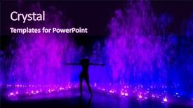  Presentation with light - Cool new presentation design with lightshow - woman posing in front backdrop and a wine colored foreground