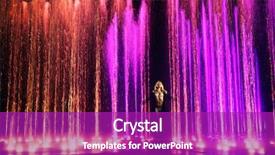  Presentation with lightshow - Presentation theme enhanced with lightshow - woman posing in front background and a purple colored foreground