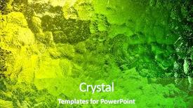  Presentation with texture - Colorful theme enhanced with moving bubbles - abstract glass texture backdrop and a shamrock green colored foreground