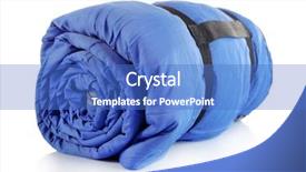  Presentation with monarch butterfly isolated on white - Presentation enhanced with blue gears - sleeping bag isolated on white background and a teal colored foreground