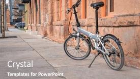  Presentation with colorado - Slide deck enhanced with lightweight-folding-bike background and a gray colored foreground