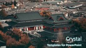  Presentation with mountain top - Beautiful presentation featuring lijiang mountain top view yunnan backdrop and a  colored foreground