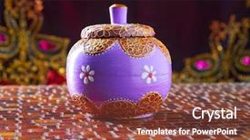  Presentation with handcraft - Amazing presentation having lila - indian purple wooden pot handcraft backdrop and a tawny brown colored foreground