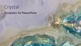  Presentation with texture - Amazing presentation design having lilac-and-blue-fluorite-texture backdrop and a light gray colored foreground