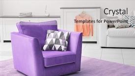  Presentation with modern color - Theme enhanced with lilac color accent in modern background and a light gray colored foreground